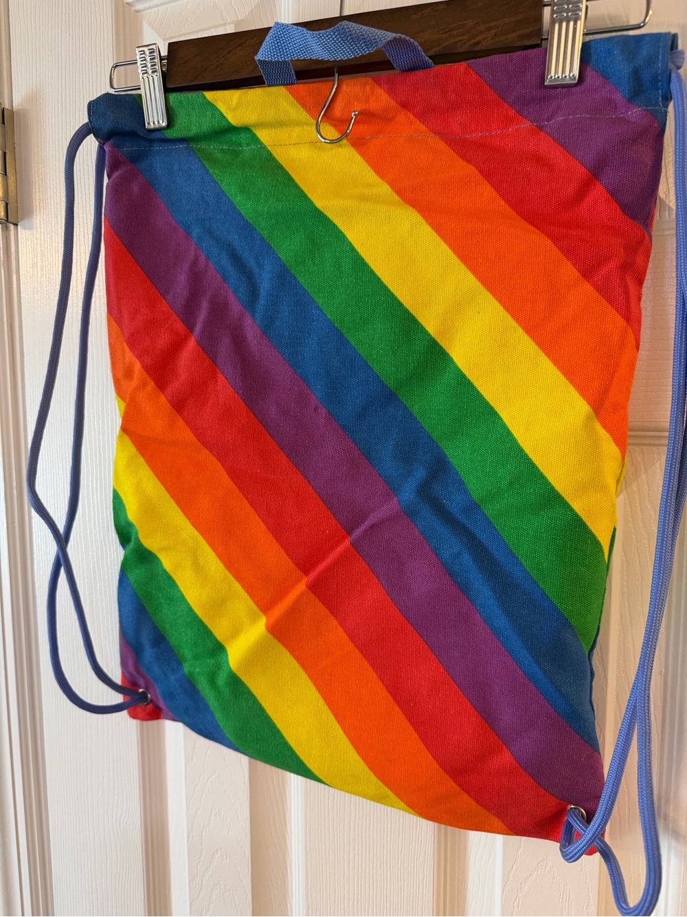 Target Rainbow Stripe Drawstring Backpack Pride Multicolor Bag - Picture 3 of 10